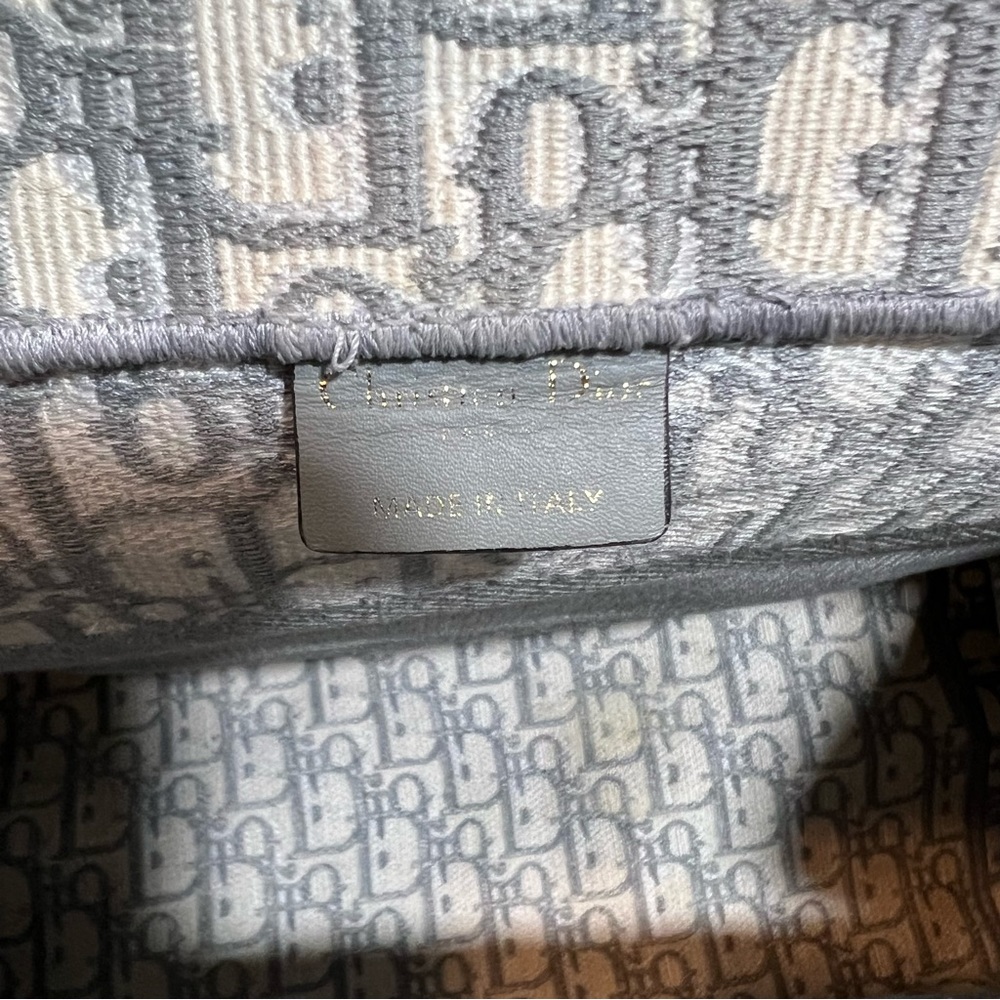 Christian Dior Oblique Medium Book Tote in Grey - Picture 9 of 10